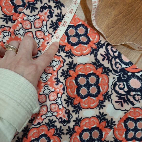 Vince Camuto boho retro print halter flare festive dress with pockets - Picture 11 of 12